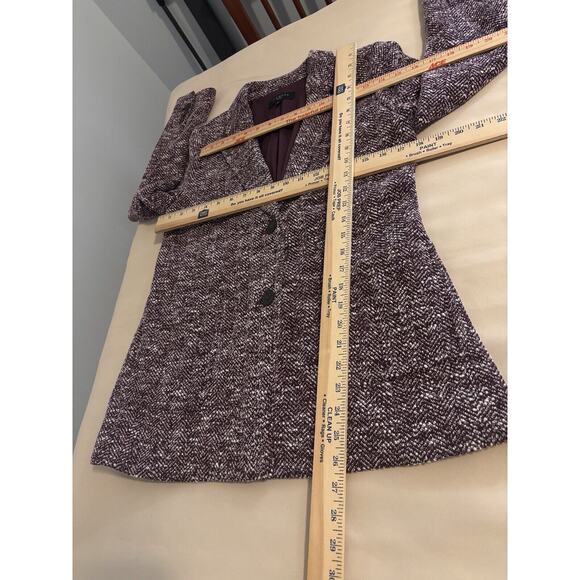 Talbots Women Mélange HERRINGBONE 4P Tweed Blazer Long Sleeve Lapel Notch Collar - Picture 12 of 14